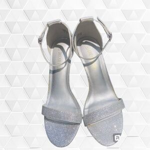 Dream Pairs Silver Glitter Heels
